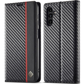 Klopové pouzdro pro Samsung Galaxy A54 5G, Carbon LC.IMEEKE, černé