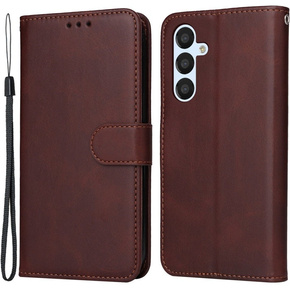 Klopové pouzdro pro Samsung Galaxy A54 5G, Leather Wallet, hnědé