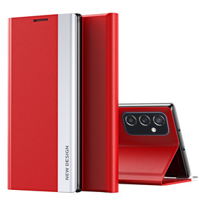 Klopové pouzdro pro Samsung Galaxy M52 5G, Side Magnetic, červené