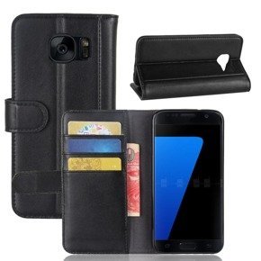 Klopové pouzdro pro Samsung Galaxy S7, Wallet, černé