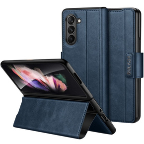 Klopové pouzdro pro Samsung Galaxy Z Fold5 5G, Wallet, modré