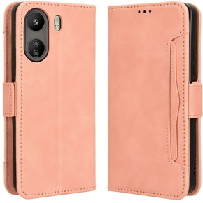 Klopové pouzdro pro Xiaomi Redmi 13C / Poco C65, Card Slot, růžové