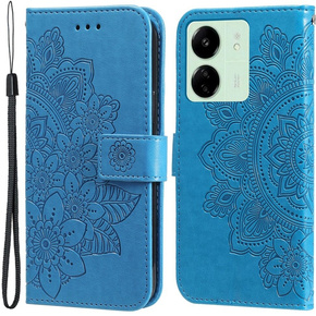 Klopové pouzdro pro Xiaomi Redmi 13C / Poco C65, Mandala Flower, modré