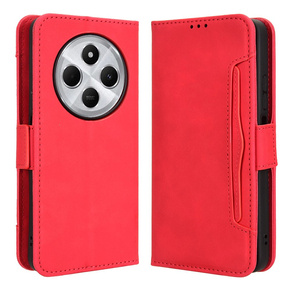 Klopové pouzdro pro Xiaomi Redmi 14C, Card Slot, červené