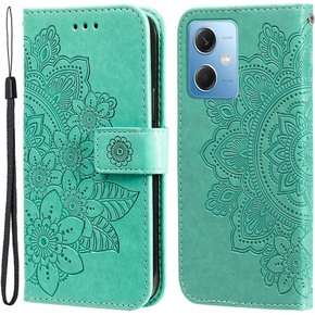 Klopové pouzdro pro Xiaomi Redmi Note 12 5G / POCO X5 5G, Mandala Flower, zelené