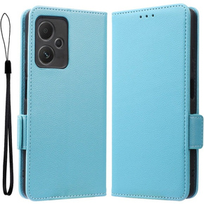 Klopové pouzdro pro Xiaomi Redmi Note 12 5G / POCO X5 5G, Wallet Litchi Magnet, modré