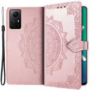 Klopové pouzdro pro Xiaomi Redmi Note 12S, Mandala, růžové rose gold