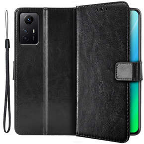 Klopové pouzdro pro Xiaomi Redmi Note 12S, Wallet, černé