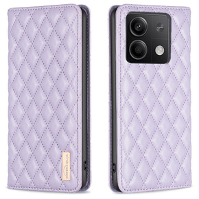 Klopové pouzdro pro Xiaomi Redmi Note 13 5G, Wallet, BINFEN COLOR, fialové