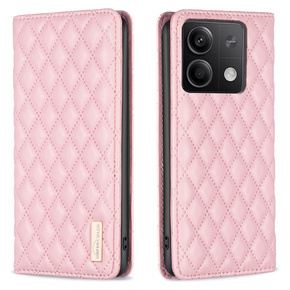 Klopové pouzdro pro Xiaomi Redmi Note 13 5G, Wallet, BINFEN COLOR, růžové