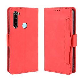 Klopové pouzdro pro Xiaomi Redmi Note 8T, Card Slot, červené