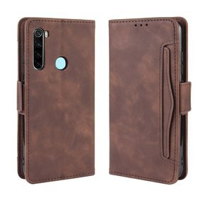 Klopové pouzdro pro Xiaomi Redmi Note 8T, Card Slot, hnědé