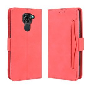 Klopové pouzdro pro Xiaomi Redmi Note 9, Card Slot, červené