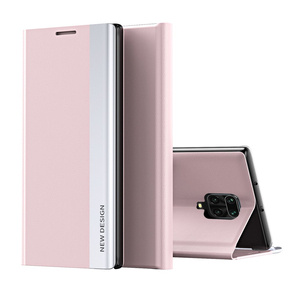 Klopové pouzdro pro Xiaomi Redmi Note 9S/9 Pro/9 Pro Max, Side Magnetic, růžové rose gold
