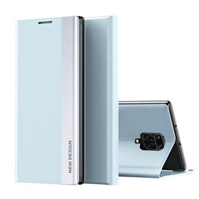 Klopové pouzdro pro Xiaomi Redmi Note 9S/9 Pro/9 Pro Max, Side Magnetic, světle modré