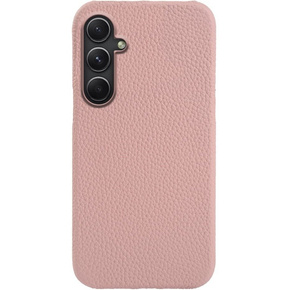 Kožené pouzdro pro Samsung Galaxy A54, Genuine Leather, růžové