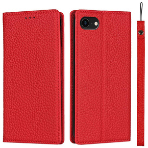 Kožené pouzdro pro iPhone 7/8/SE 2020/SE 2022, ERBORD Grain Leather, červené