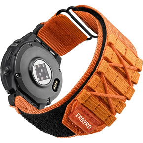 Nylonový opasek ERBORD Quickfit pro Garmin Fenix 5/6/6 PRO/7, oranžový