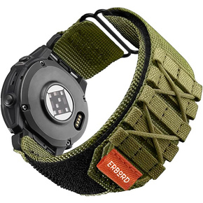 Nylonový opasek ERBORD Quickfit pro Garmin Fenix 5/6/6 PRO/7, zelený