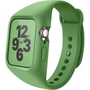 Opasek + pouzdro Suritch pro Apple Watch 1/2/3/4/5/6/SE 38/40mm, zelený