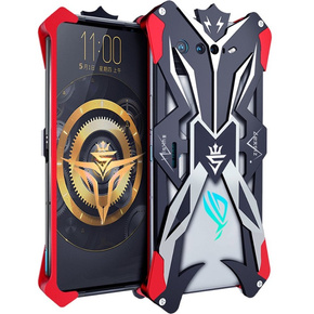 Pancéřové pouzdro pro Asus ROG Phone 7 5G, Aluminum Alloy, černá / červená