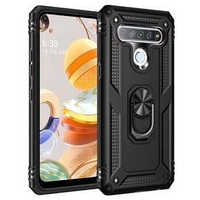 Pancéřové pouzdro pro LG K61, Nox Case Ring, černé