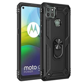 Pancéřové pouzdro pro Motorola Moto G9 Power, Nox Case Ring, černé