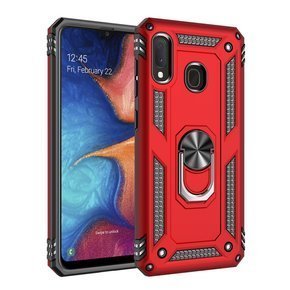 Pancéřové pouzdro pro Samsung Galaxy A20E, Nox Case Ring, červené