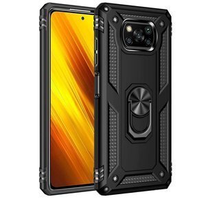 Pancéřové pouzdro pro Xiaomi Poco X3 NFC, Nox Case Ring, černé