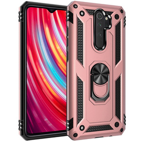 Pancéřové pouzdro pro Xiaomi Redmi Note 8 Pro, Nox Case Ring, růžové rose gold