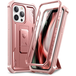 Pancéřové pouzdro pro iPhone 13 Pro, Dexnor Full Body, růžové rose gold