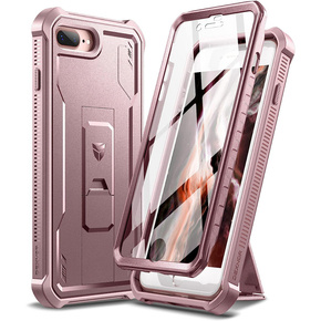 Pancéřové pouzdro pro iPhone 7 Plus / 8 Plus, Dexnor Full Body, růžové rose gold