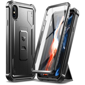 Pancéřové pouzdro pro iPhone X / XS, Dexnor Full Body, černé