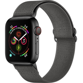 Pasek Nylonowy do Apple Watch 1/2/3/4/5/6/7/8/SE/ULTRA 42/44/45/49mm, Ciemnoszary