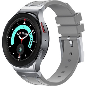 Pasek silikonowy do Samsung Galaxy Watch 4/5 40/42/44/46/45mm Pro, Szary