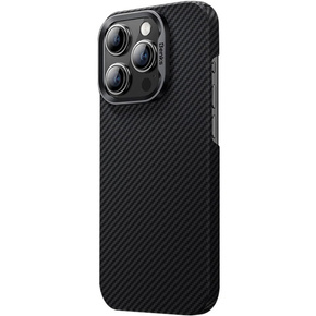 Pouzdro BENKS Kevlar pro iPhone 15 Pro, Carbon Fiber, černé