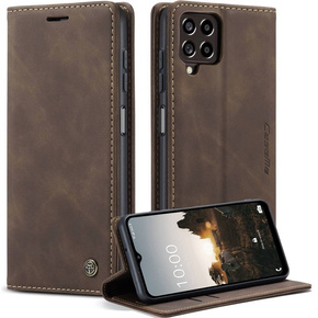 Pouzdro CASEME pro Samsung Galaxy M33 5G, Leather Wallet Case, hnědé