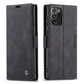 Pouzdro CASEME pro Samsung Galaxy Note 20 Ultra, Leather Wallet Case, černé