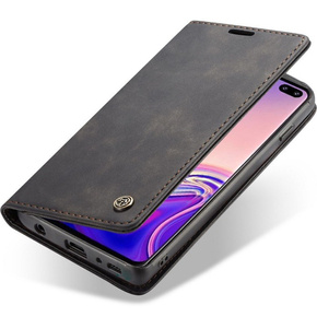 Pouzdro CASEME pro Samsung Galaxy S10, Leather Wallet Case, černé