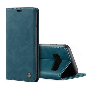 Pouzdro CASEME pro Samsung Galaxy S10 Plus, Leather Wallet Case, modré