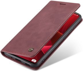 Pouzdro CASEME pro Samsung Galaxy S20 FE, Leather Wallet Case, červené