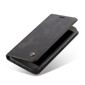 Pouzdro CASEME pro Samsung Galaxy S7, Leather Wallet Case, černé