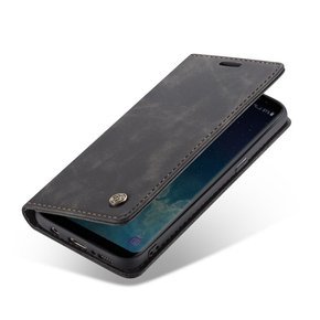 Pouzdro CASEME pro Samsung Galaxy S8, Leather Wallet Case, černé