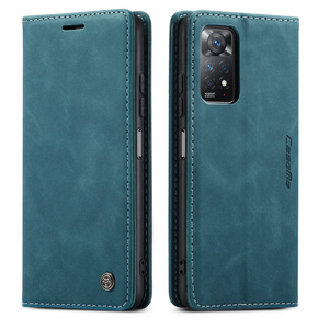 Pouzdro CASEME pro Xiaomi Czerwonemi Note 11 Pro 4G/5G, Leather Wallet Case, zelené