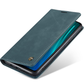 Pouzdro CASEME pro Xiaomi Czerwonemi Note 8 Pro, Leather Wallet Case, tyrkysové