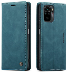 Pouzdro CASEME pro Xiaomi Redmi Note 10 / 10S, Leather Wallet Case, zelené