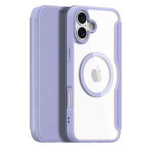 Pouzdro Dux Ducis pro iPhone 16 Plus, Skin X Pro, MagSafe, fialové