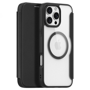 Pouzdro Dux Ducis pro iPhone 16 Pro, Skin X Pro, MagSafe, černé