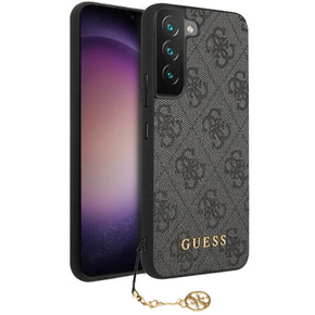 Pouzdro GUESS pro Samsung Galaxy S23+ Plus, 4G Charms Collection Hardcase, šedé