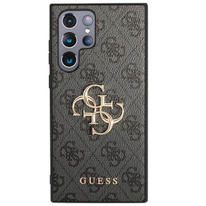 Pouzdro GUESS pro Samsung Galaxy S24 Ultra, 4G Big Metal Logo, šedé